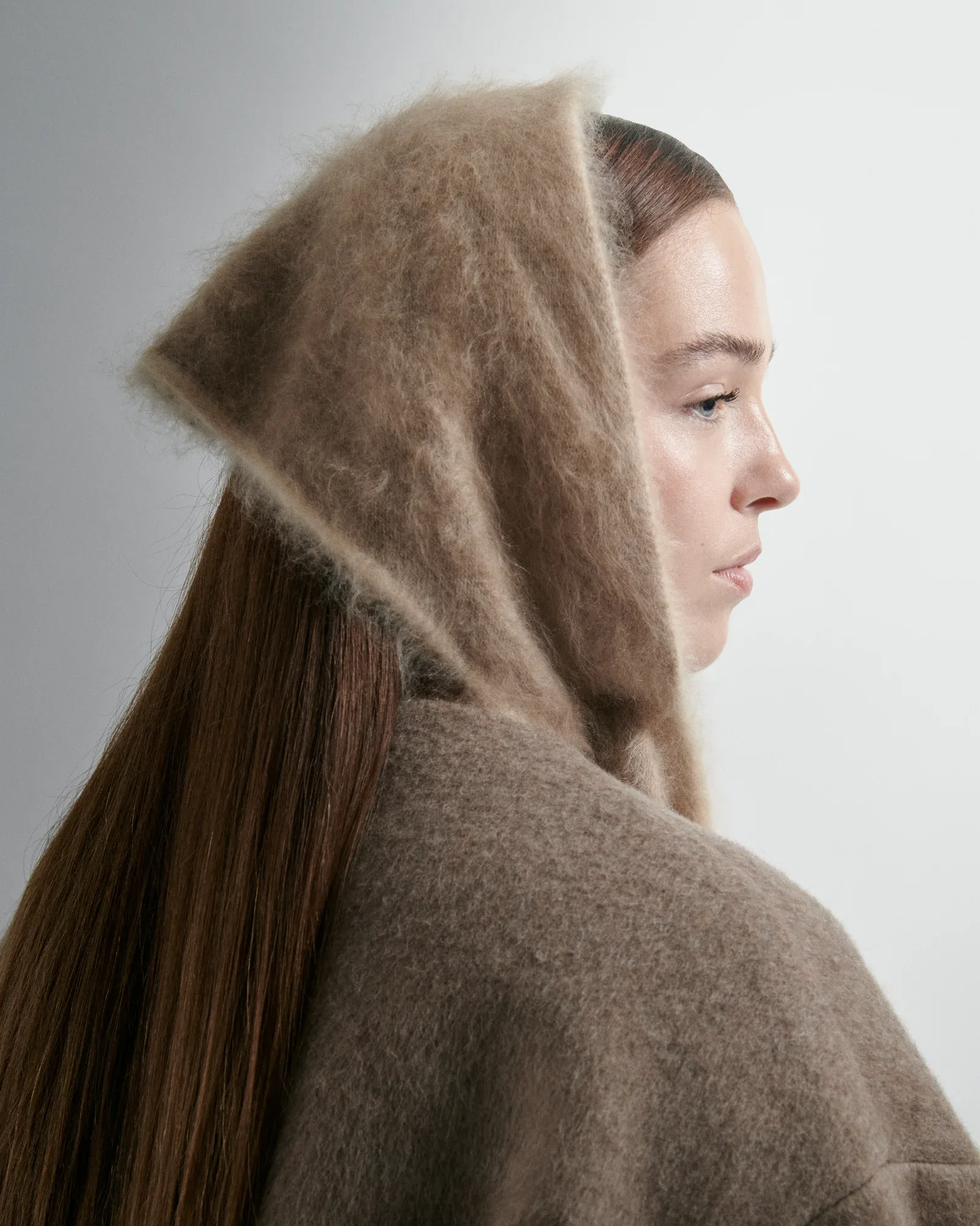 EIRA kašmírový šál taupe, fotografia 1